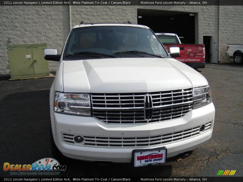 2011 Lincoln Navigator L Limited Edition 4x4 White Platinum Tri-Coat / Canyon/Black Photo #8