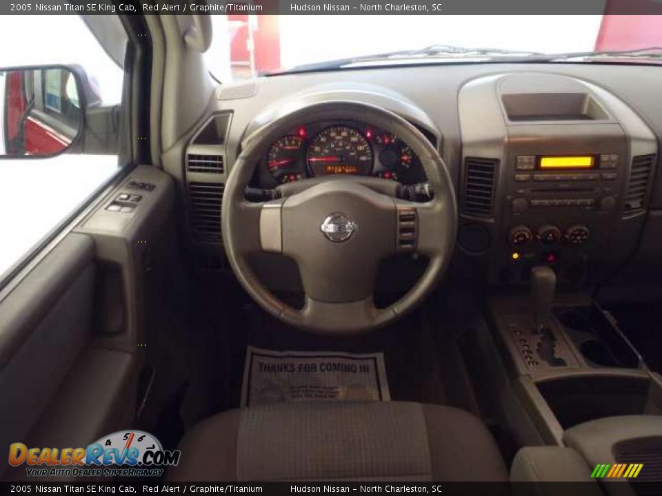 Graphite/Titanium Interior - 2005 Nissan Titan SE King Cab Photo #14