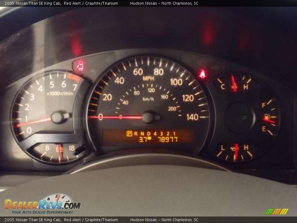 2005 Nissan Titan SE King Cab Gauges Photo #16