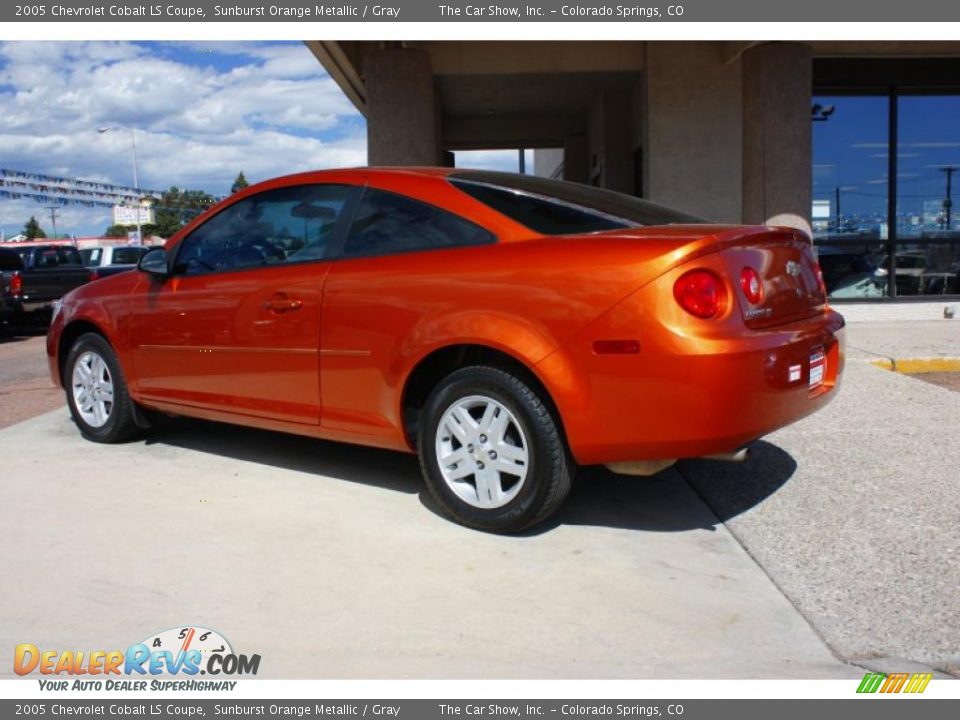 2005 Chevrolet Cobalt LS Coupe Sunburst Orange Metallic / Gray Photo #5
