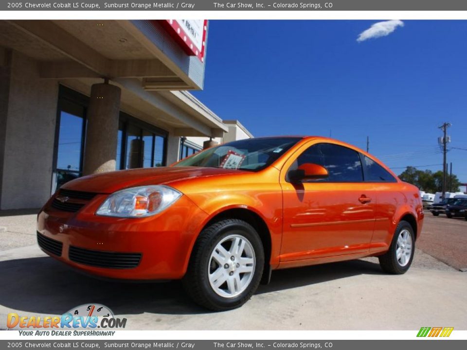 2005 Chevrolet Cobalt LS Coupe Sunburst Orange Metallic / Gray Photo #14