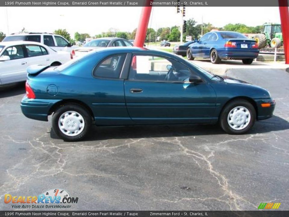 1996 Plymouth Neon Highline Coupe Emerald Green Pearl Metallic / Taupe Photo #1
