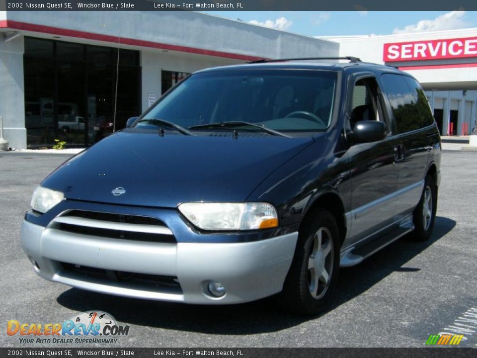 Windsor Blue 2002 Nissan Quest SE Photo #1