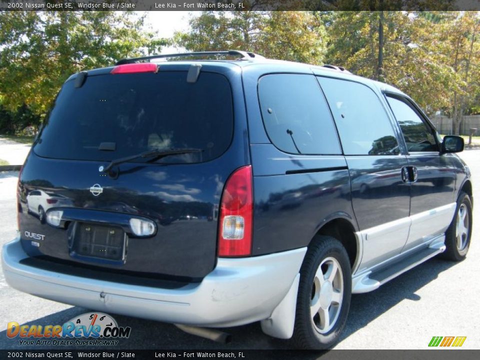 2002 Nissan Quest SE Windsor Blue / Slate Photo #5