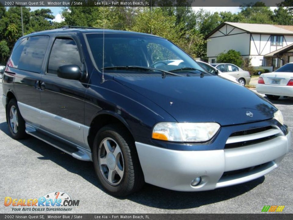2002 Nissan Quest SE Windsor Blue / Slate Photo #7