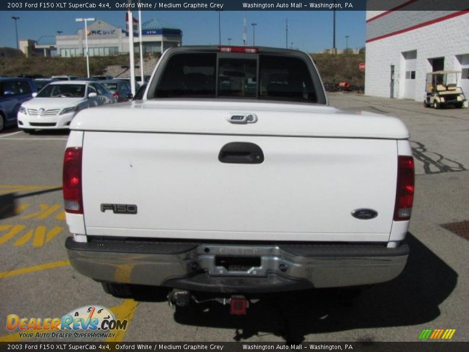 2003 Ford F150 XLT SuperCab 4x4 Oxford White / Medium Graphite Grey Photo #8