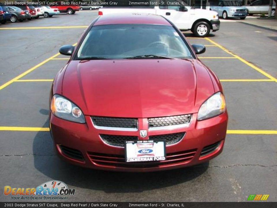 2003 Dodge Stratus SXT Coupe Deep Red Pearl / Dark Slate Gray Photo #2