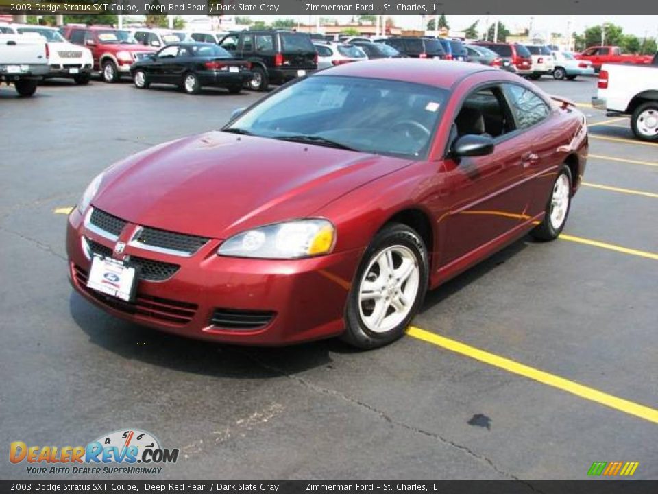 2003 Dodge Stratus SXT Coupe Deep Red Pearl / Dark Slate Gray Photo #3