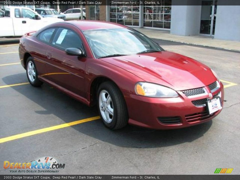 2003 Dodge Stratus SXT Coupe Deep Red Pearl / Dark Slate Gray Photo #4