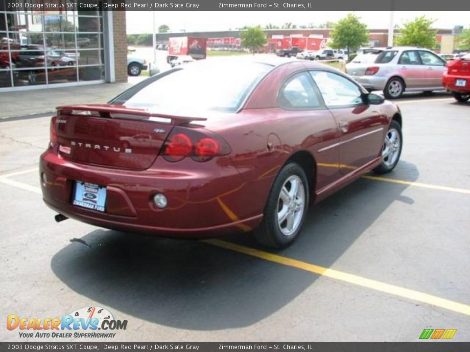 2003 Dodge Stratus SXT Coupe Deep Red Pearl / Dark Slate Gray Photo #6