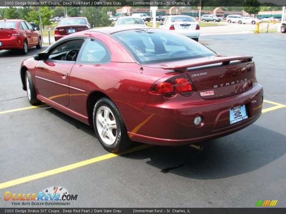 2003 Dodge Stratus SXT Coupe Deep Red Pearl / Dark Slate Gray Photo #7