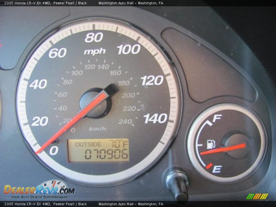 2005 Honda CR-V EX 4WD Pewter Pearl / Black Photo #20