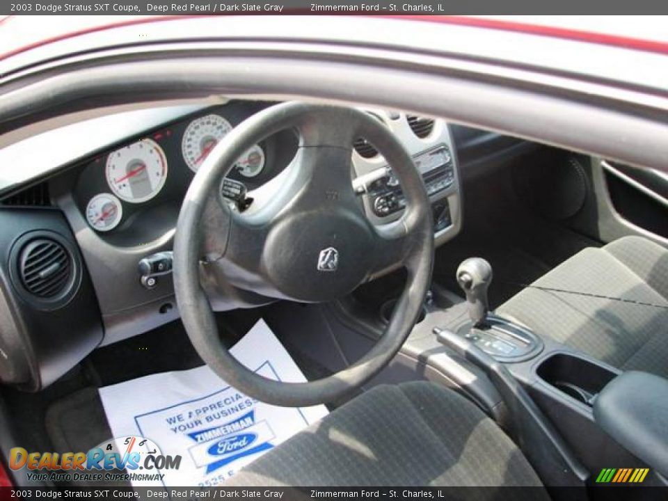 2003 Dodge Stratus SXT Coupe Deep Red Pearl / Dark Slate Gray Photo #8
