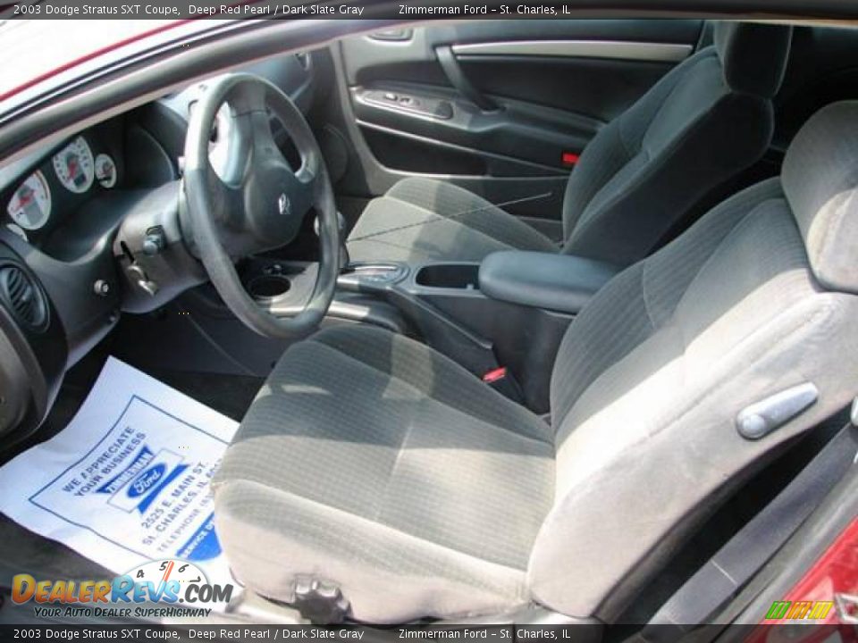 2003 Dodge Stratus SXT Coupe Deep Red Pearl / Dark Slate Gray Photo #10