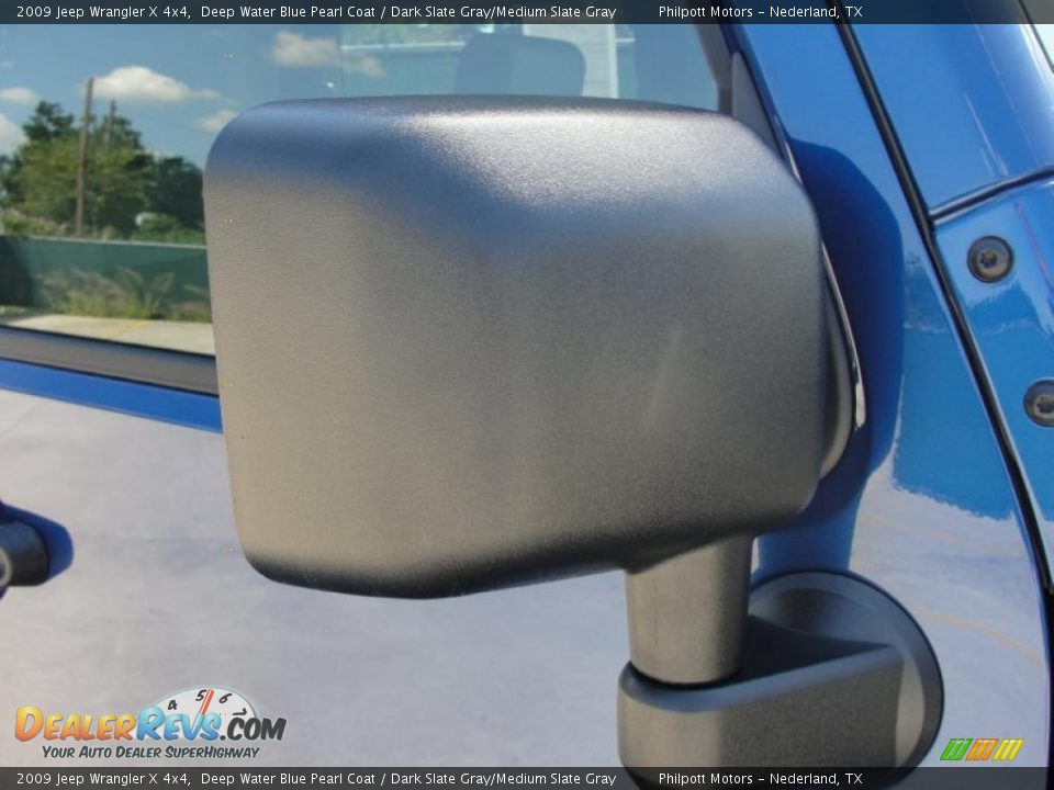 2009 Jeep Wrangler X 4x4 Deep Water Blue Pearl Coat / Dark Slate Gray/Medium Slate Gray Photo #17