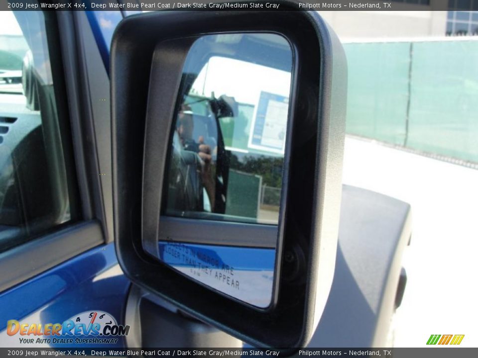 2009 Jeep Wrangler X 4x4 Deep Water Blue Pearl Coat / Dark Slate Gray/Medium Slate Gray Photo #18