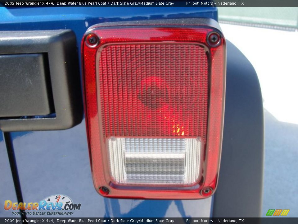 2009 Jeep Wrangler X 4x4 Deep Water Blue Pearl Coat / Dark Slate Gray/Medium Slate Gray Photo #19