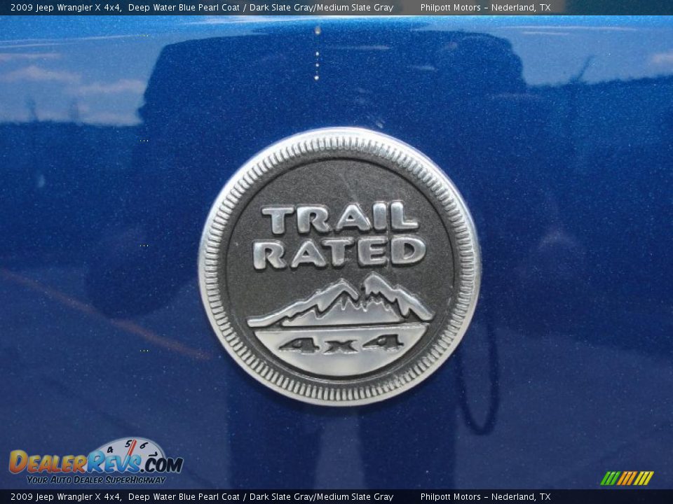 2009 Jeep Wrangler X 4x4 Deep Water Blue Pearl Coat / Dark Slate Gray/Medium Slate Gray Photo #21