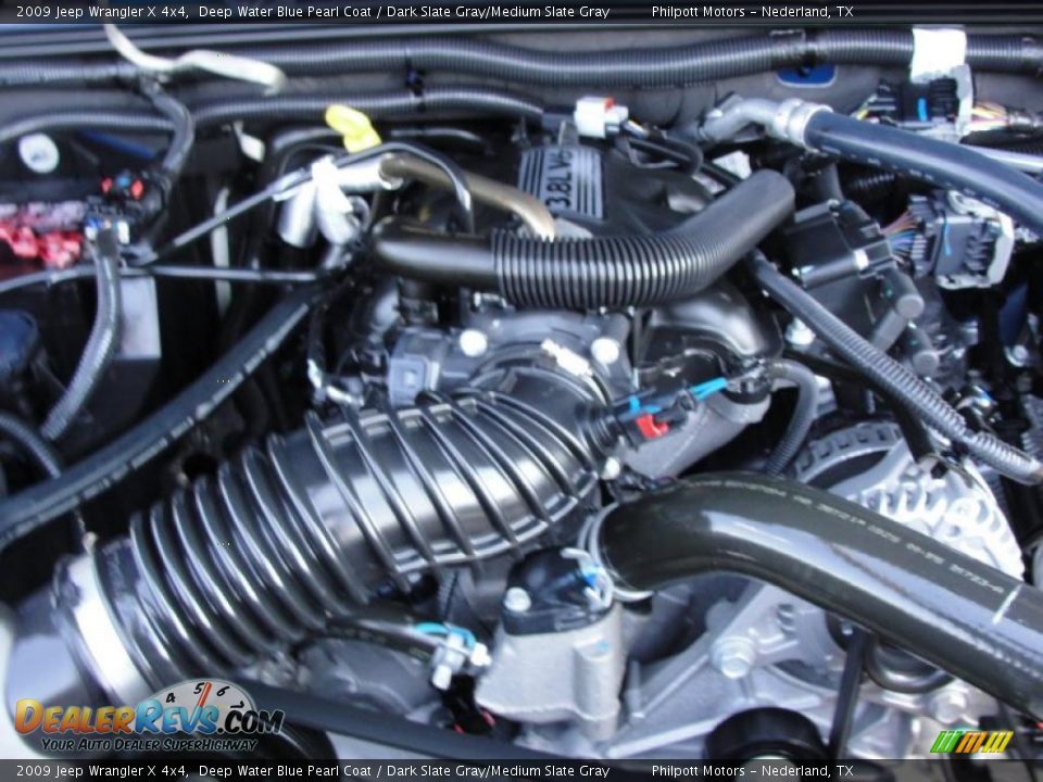 2009 Jeep Wrangler X 4x4 Deep Water Blue Pearl Coat / Dark Slate Gray/Medium Slate Gray Photo #23