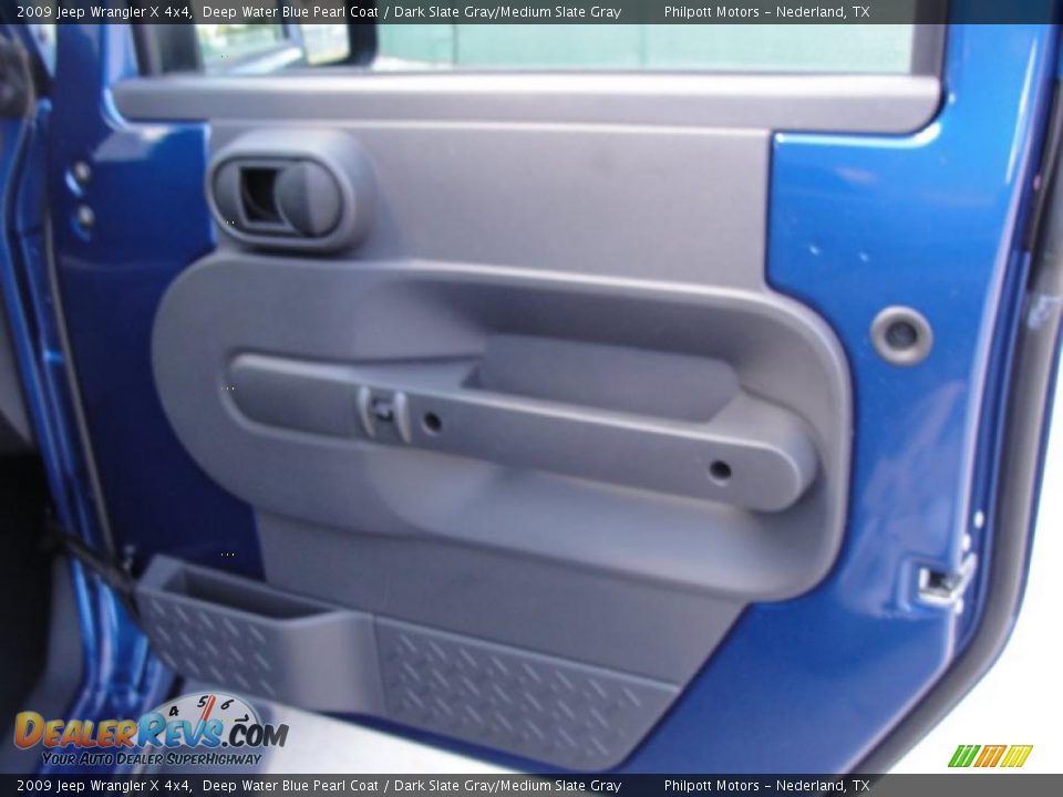 2009 Jeep Wrangler X 4x4 Deep Water Blue Pearl Coat / Dark Slate Gray/Medium Slate Gray Photo #24