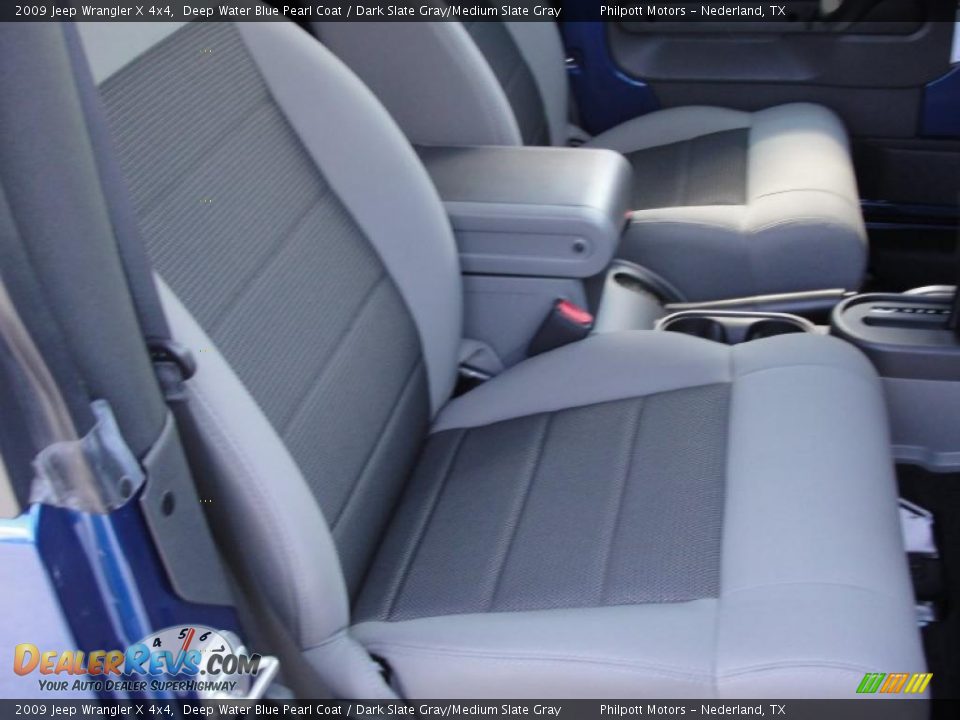 2009 Jeep Wrangler X 4x4 Deep Water Blue Pearl Coat / Dark Slate Gray/Medium Slate Gray Photo #26