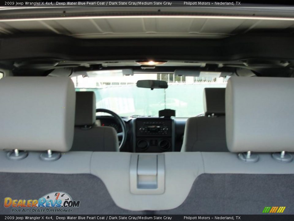 2009 Jeep Wrangler X 4x4 Deep Water Blue Pearl Coat / Dark Slate Gray/Medium Slate Gray Photo #29