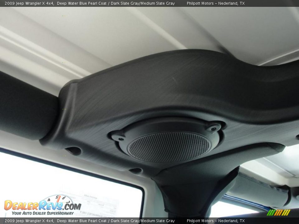 2009 Jeep Wrangler X 4x4 Deep Water Blue Pearl Coat / Dark Slate Gray/Medium Slate Gray Photo #30