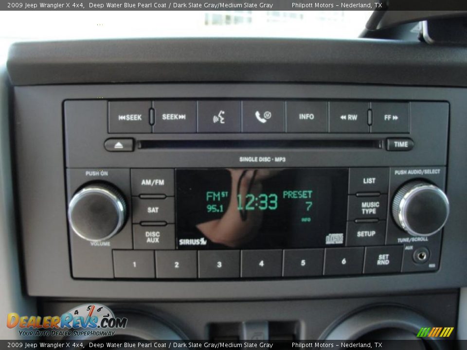 2009 Jeep Wrangler X 4x4 Deep Water Blue Pearl Coat / Dark Slate Gray/Medium Slate Gray Photo #36