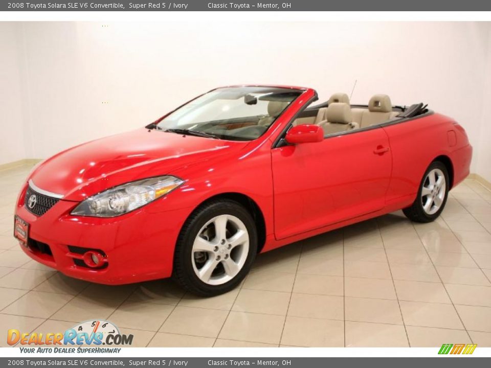 2008 red toyota solara convertible #3