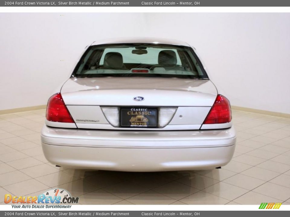 2004 Ford Crown Victoria LX Silver Birch Metallic / Medium Parchment Photo #6