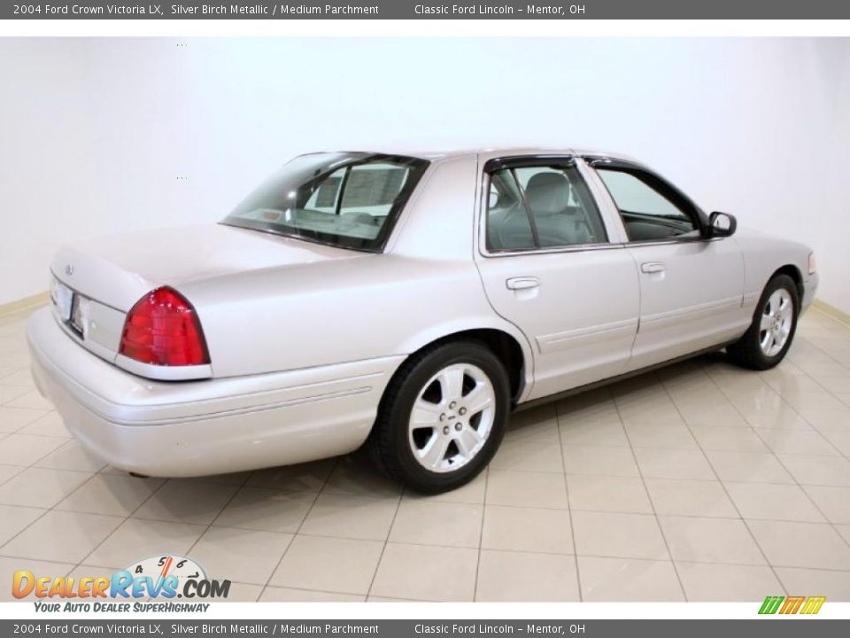 2004 Ford Crown Victoria LX Silver Birch Metallic / Medium Parchment Photo #7
