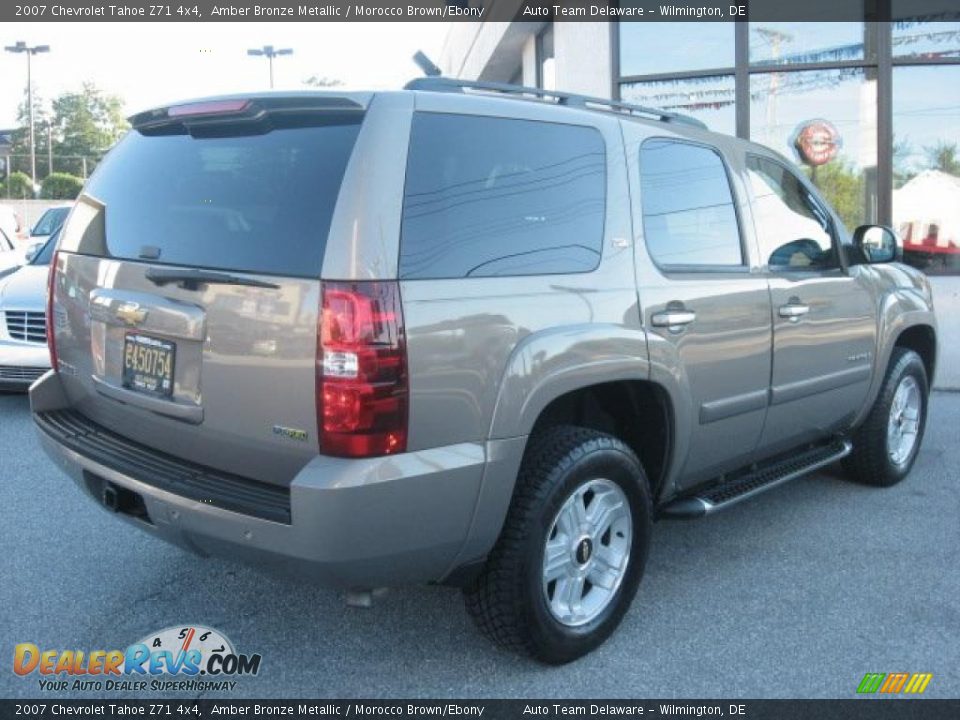 2007 Chevrolet Tahoe Z71 4x4 Amber Bronze Metallic / Morocco Brown/Ebony Photo #7