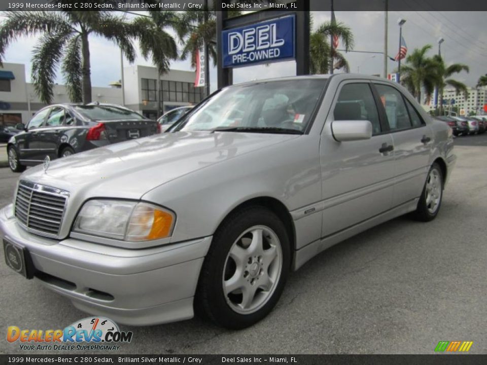 1999 Mercedes-Benz C 280 Sedan Brilliant Silver Metallic / Grey Photo #1