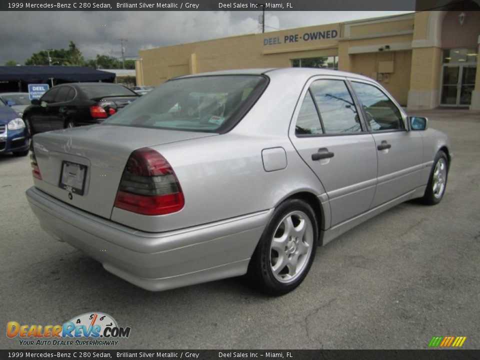 1999 Mercedes-Benz C 280 Sedan Brilliant Silver Metallic / Grey Photo #5