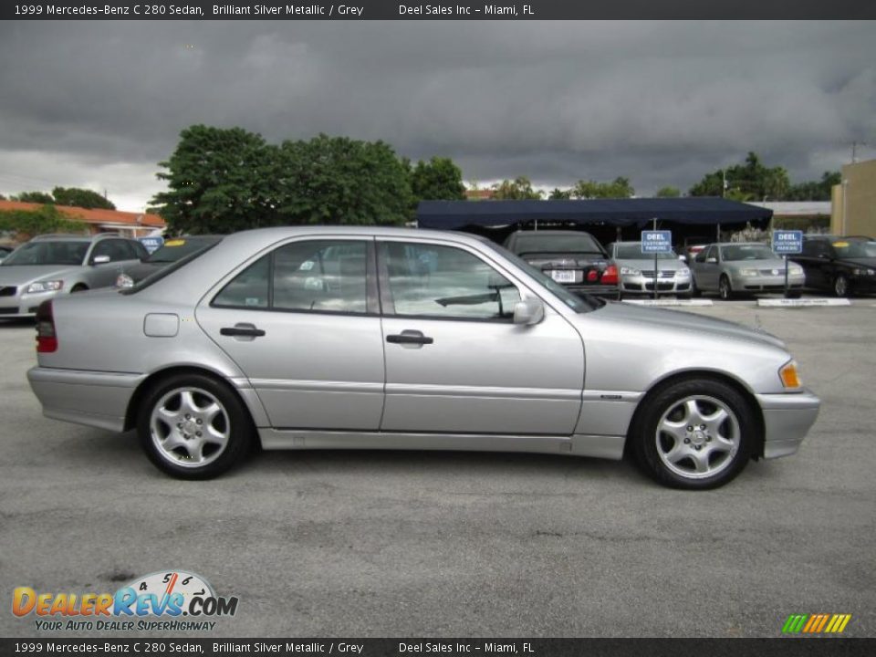 1999 Mercedes-Benz C 280 Sedan Brilliant Silver Metallic / Grey Photo #6