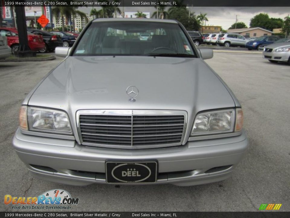 1999 Mercedes-Benz C 280 Sedan Brilliant Silver Metallic / Grey Photo #8