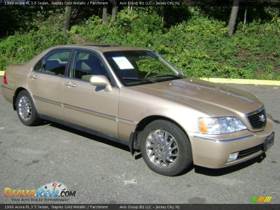 1999 Acura RL 3.5 Sedan Naples Gold Metallic / Parchment Photo #3