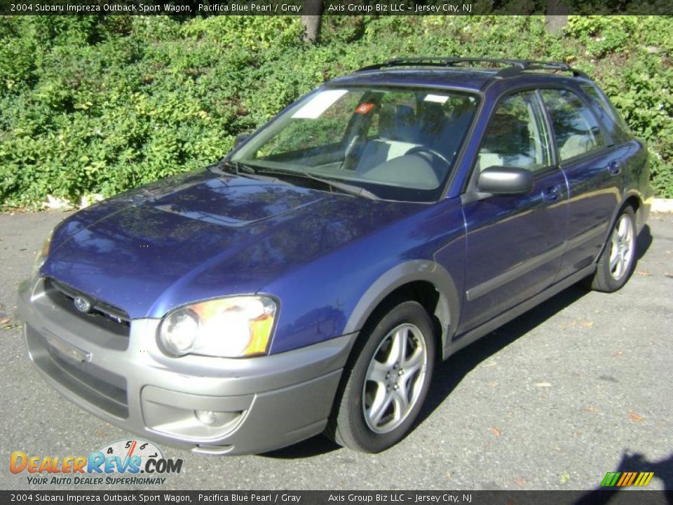 2004 Subaru Impreza Outback Sport Wagon Pacifica Blue Pearl / Gray Photo #1
