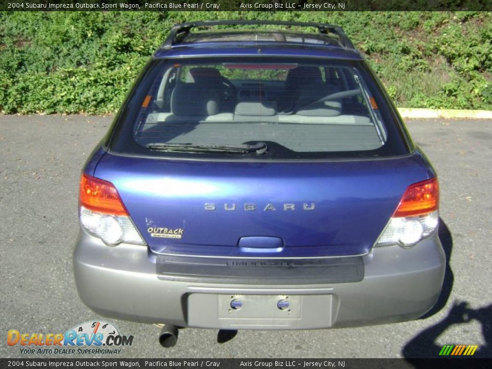 2004 Subaru Impreza Outback Sport Wagon Pacifica Blue Pearl / Gray Photo #4