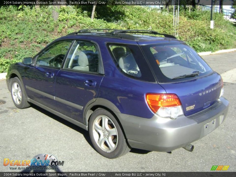 2004 Subaru Impreza Outback Sport Wagon Pacifica Blue Pearl / Gray Photo #5