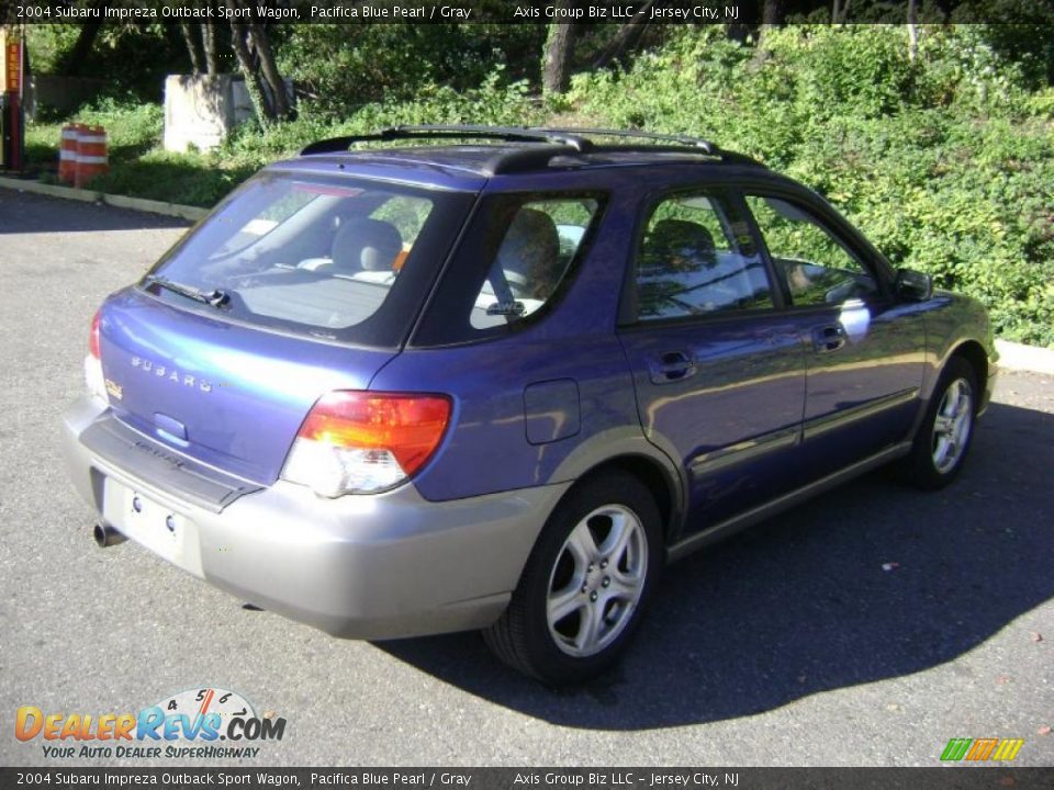 2004 Subaru Impreza Outback Sport Wagon Pacifica Blue Pearl / Gray Photo #6