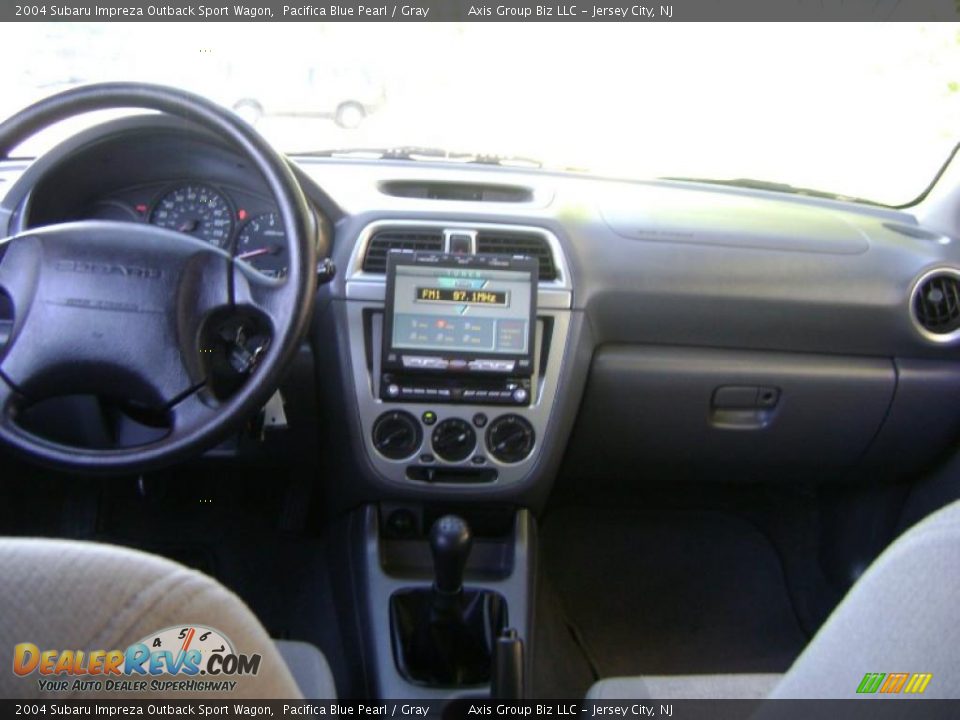 2004 Subaru Impreza Outback Sport Wagon Pacifica Blue Pearl / Gray Photo #26