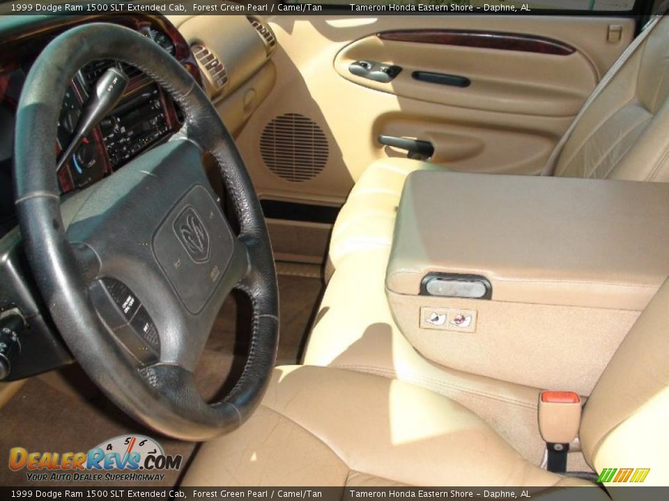 Camel/Tan Interior - 1999 Dodge Ram 1500 SLT Extended Cab Photo #14