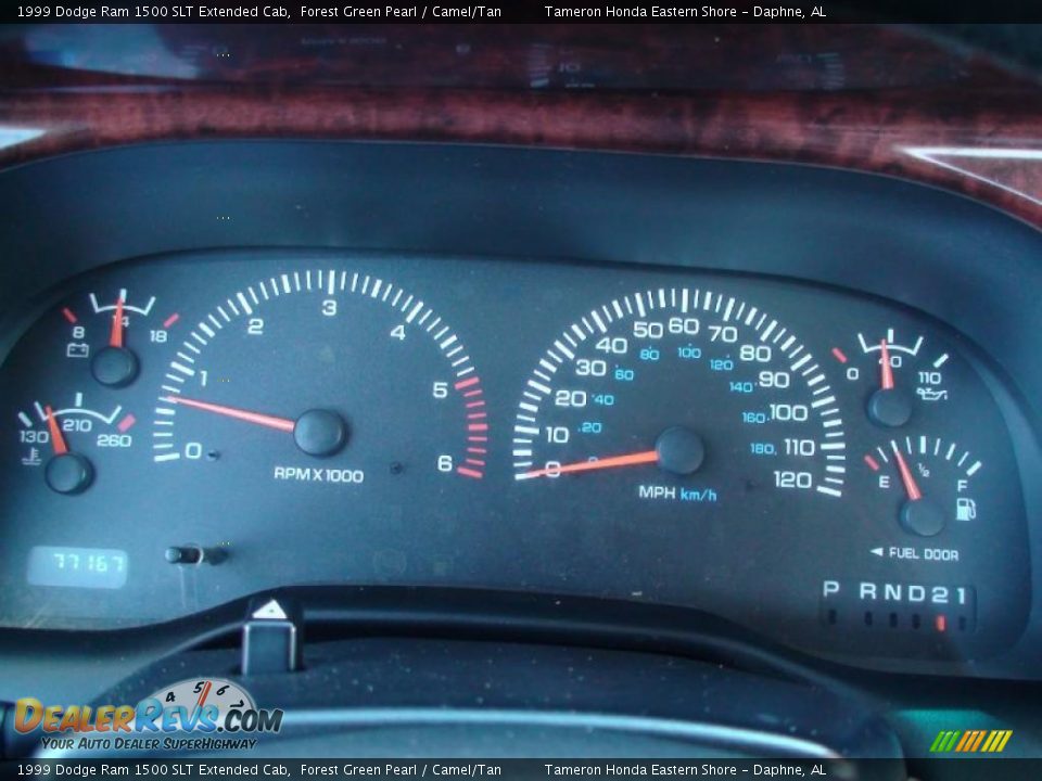 1999 Dodge Ram 1500 SLT Extended Cab Gauges Photo #21