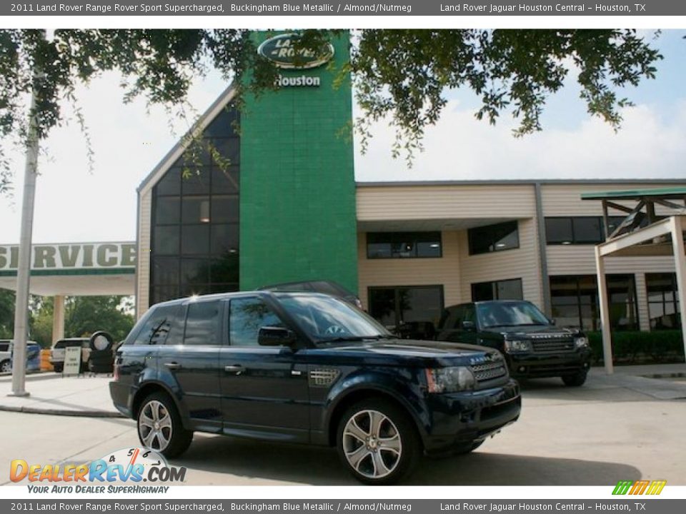 2011 Land Rover Range Rover Sport Supercharged Buckingham Blue Metallic / Almond/Nutmeg Photo #1