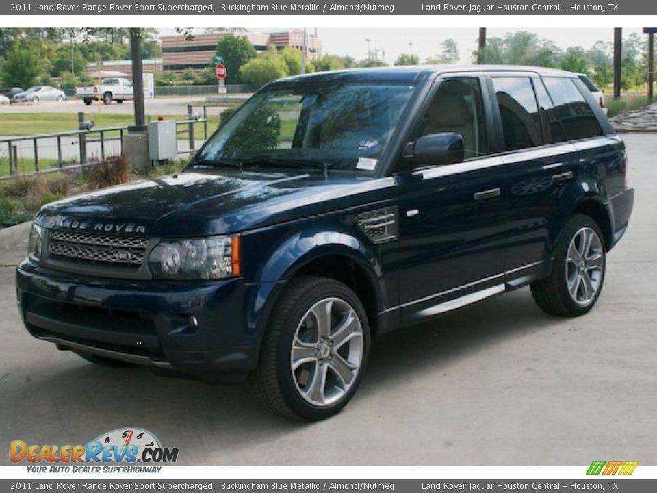 2011 Land Rover Range Rover Sport Supercharged Buckingham Blue Metallic / Almond/Nutmeg Photo #2