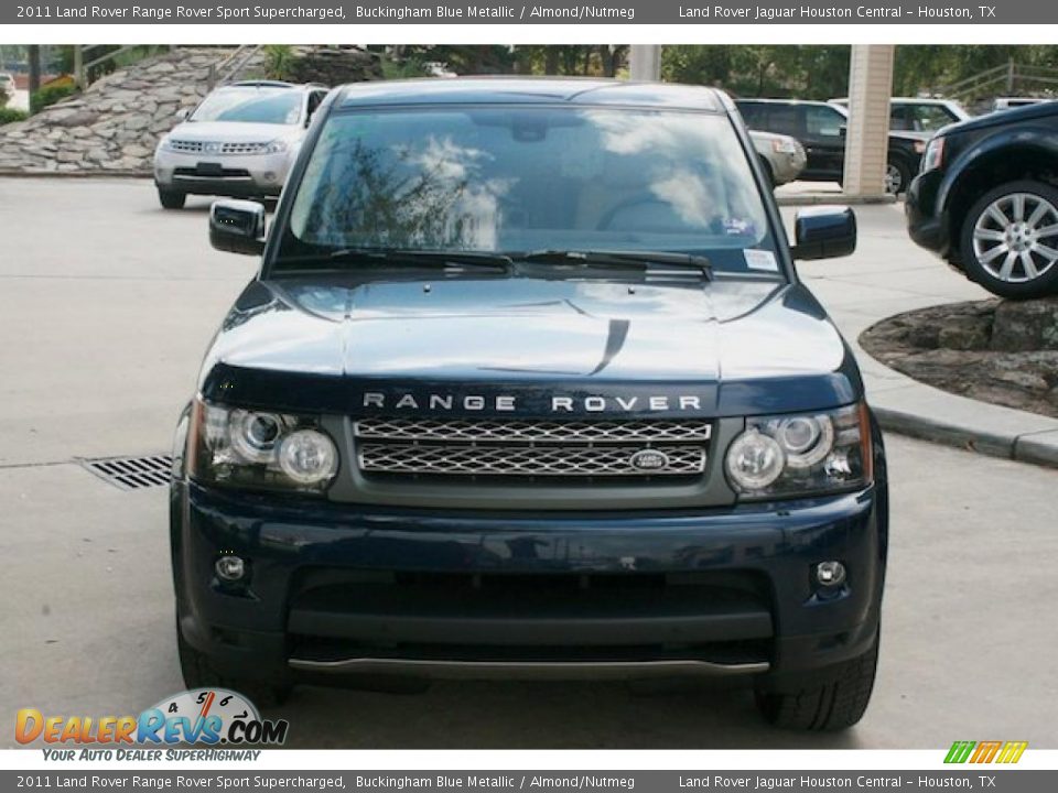 2011 Land Rover Range Rover Sport Supercharged Buckingham Blue Metallic / Almond/Nutmeg Photo #6