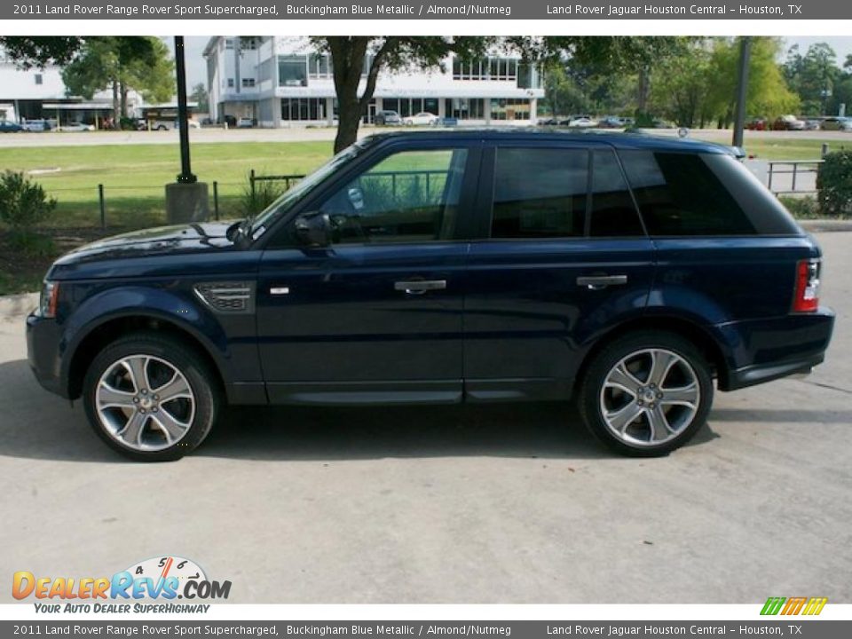 2011 Land Rover Range Rover Sport Supercharged Buckingham Blue Metallic / Almond/Nutmeg Photo #7