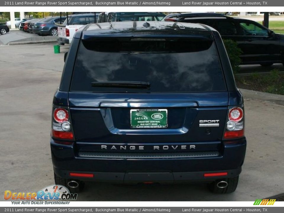 2011 Land Rover Range Rover Sport Supercharged Buckingham Blue Metallic / Almond/Nutmeg Photo #9