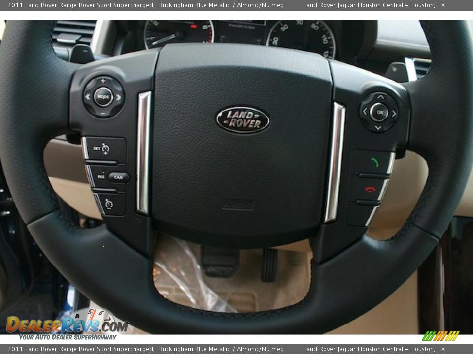 2011 Land Rover Range Rover Sport Supercharged Steering Wheel Photo #10